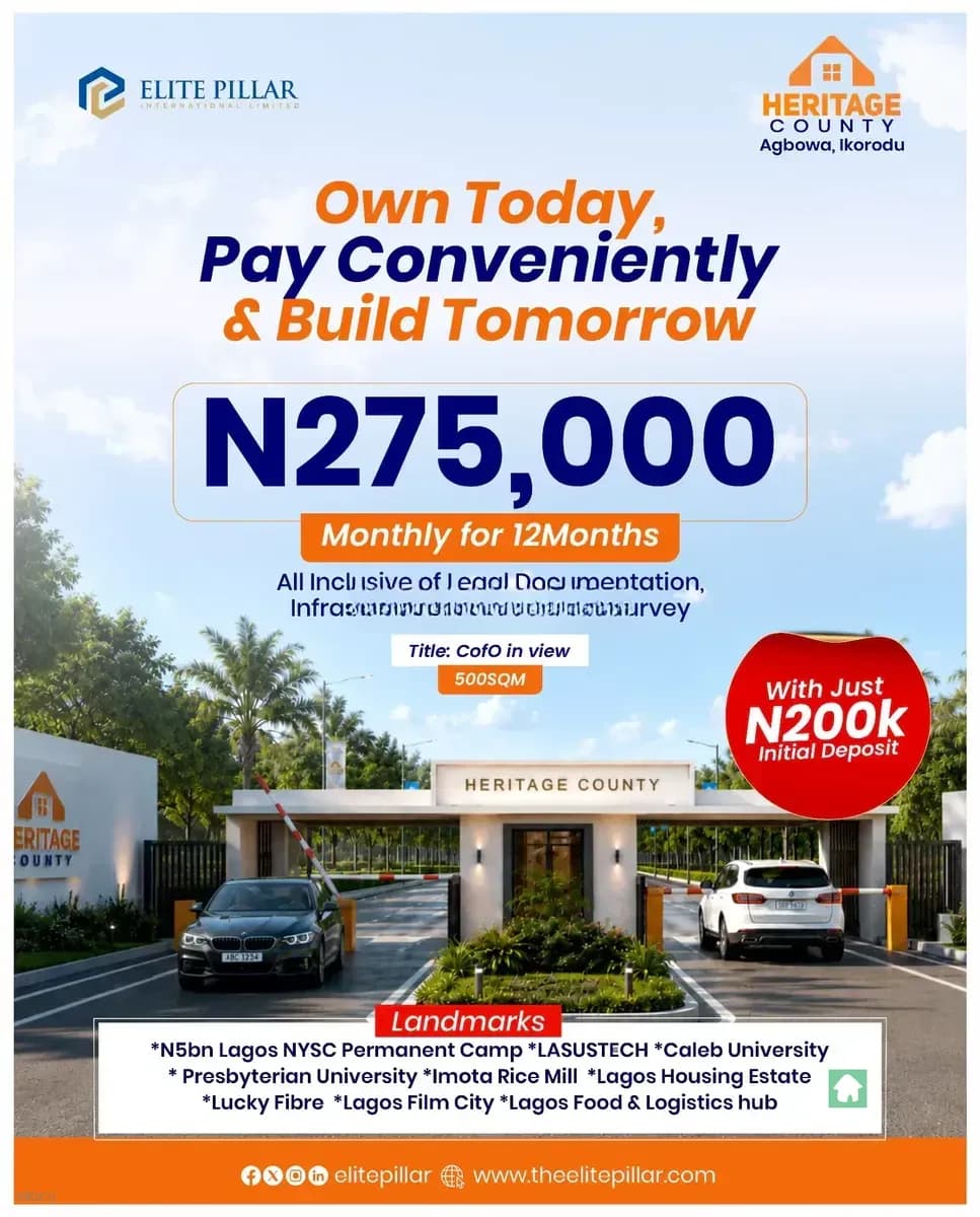 500 Sqm Land in Agbowa, Ikorodu