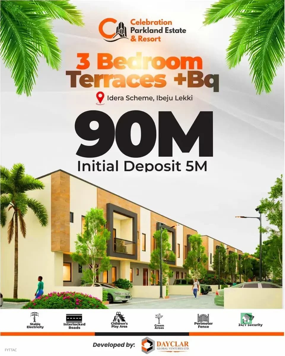 3-Bedroom Terrace in Eleko, Lekki Ibeju