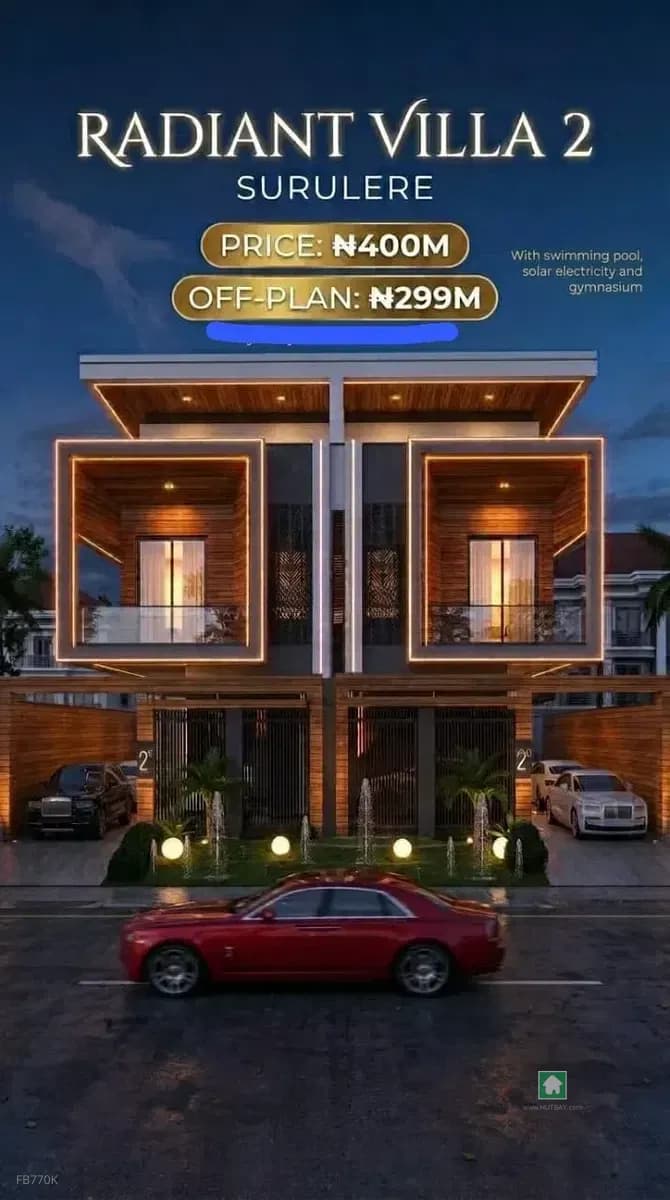 4 Bedroom Ensuite Semi Detached, Surulere