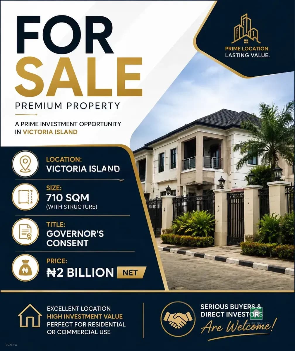 Oniru, Victoria Island, Lagos - 710 Sqm Land