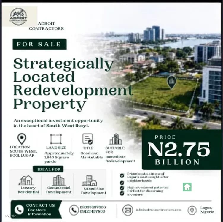 Land in Ikoyi, Lagos