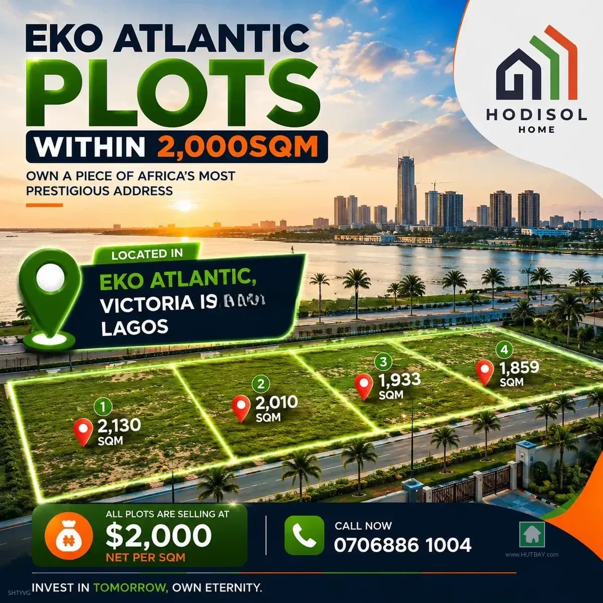 Eko Atlantic City, 2,130sqm Plot