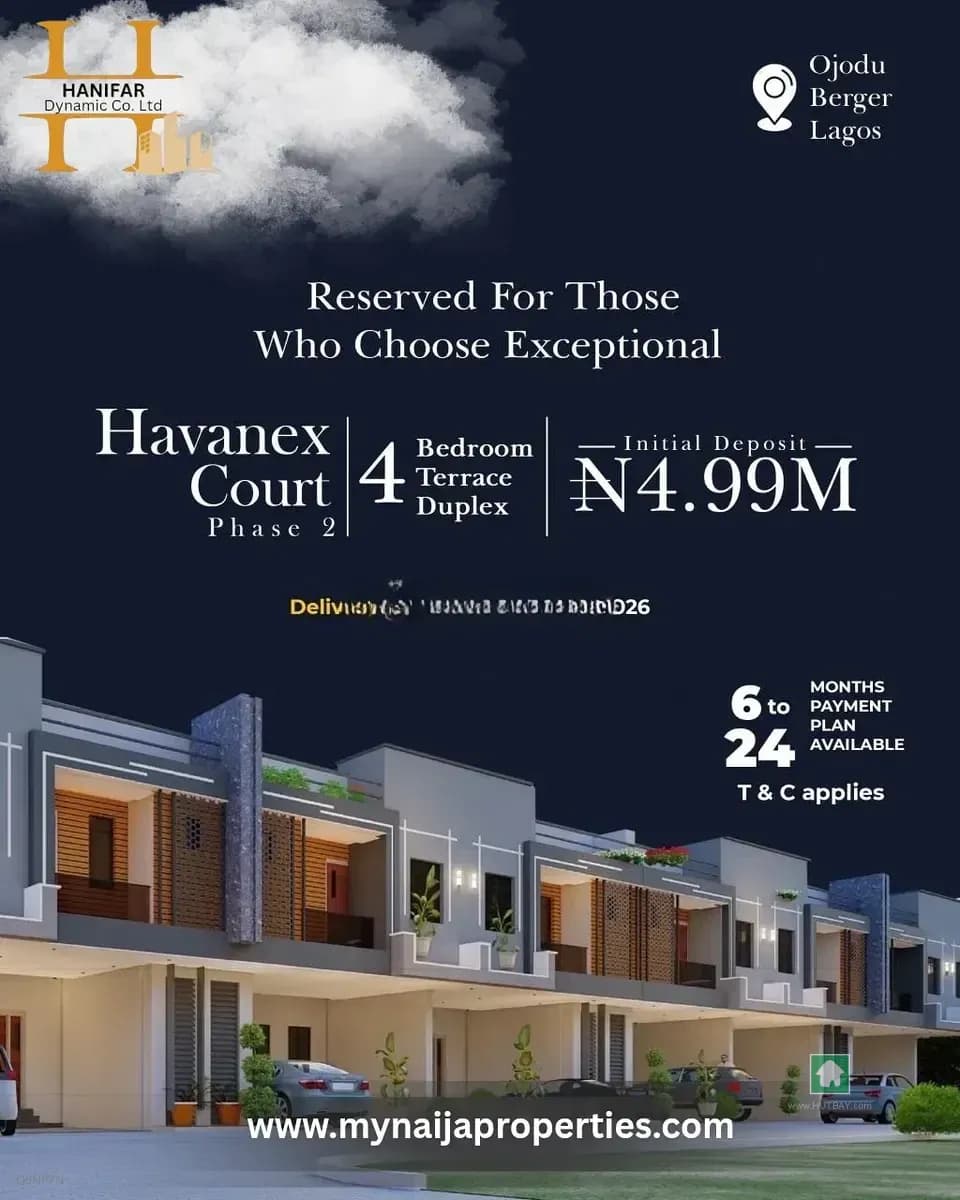 4-Bedroom Terrace in Ojodu Berger, Lagos